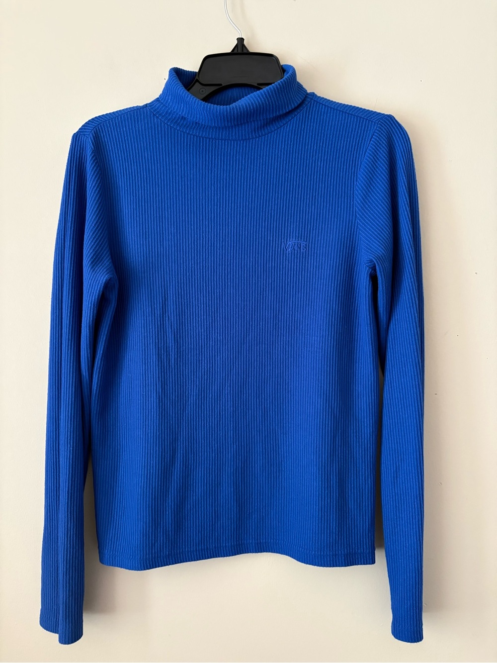 Vans Royal Blue Turtleneck Long Sleeve Women’s Top Sz. S Very Good Condition